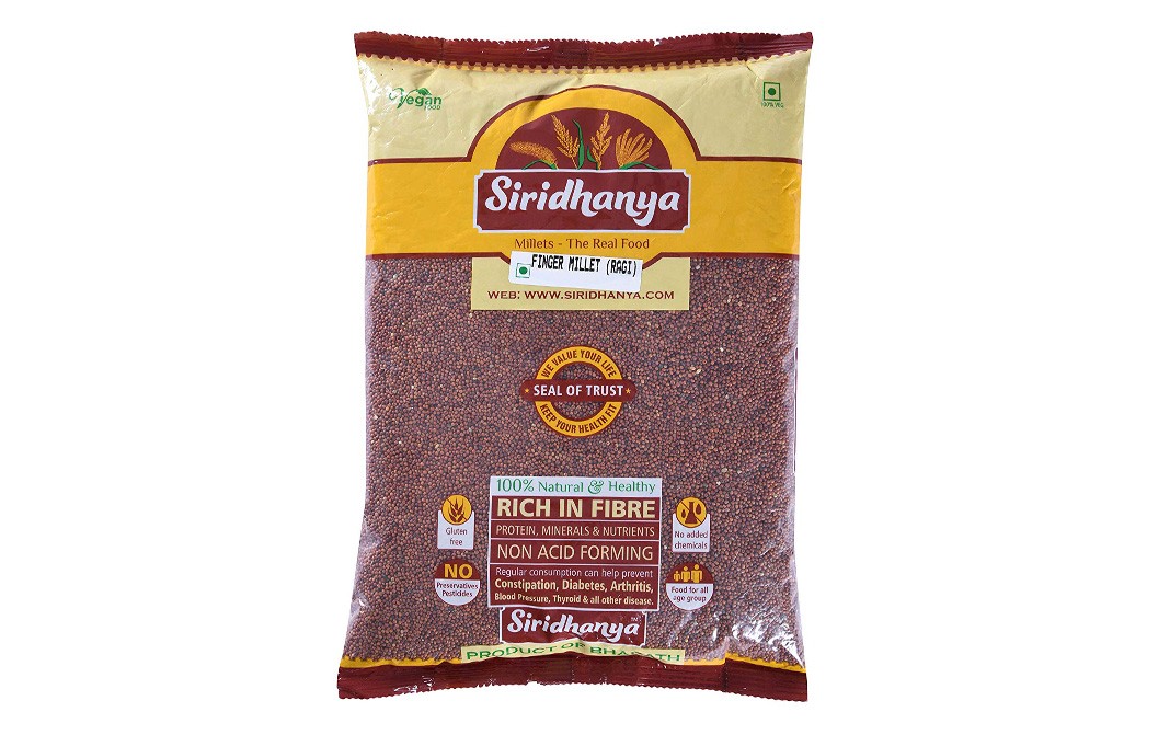 Siridhanya Finger Millet (Ragi) Pack 1 kilogram Reviews Nutrition